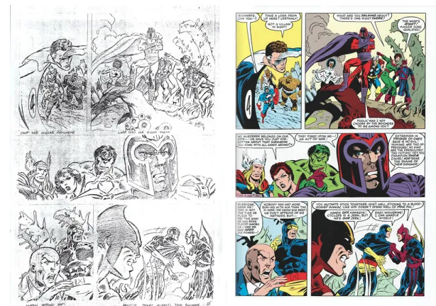 Line art workflow and export